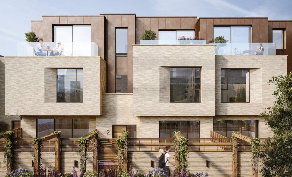 Another view of the Railway Mews development